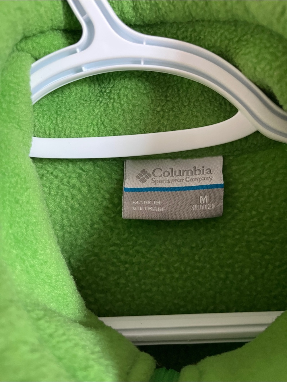 Columbia Kids Lime Green Full-Zip Fleece Jacket - Picture 4 of 4